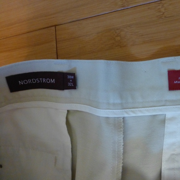 Nordstrom Pants Nordstrom Smart Care Cream Tan Mens Pants 38 X 32
